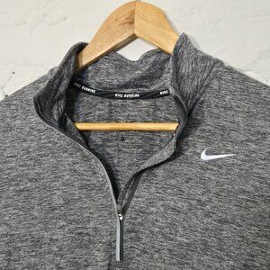 Nike Running Dri-Fit Pullover, Men's Medium, Gray, 1/4 Zip, Lightweight